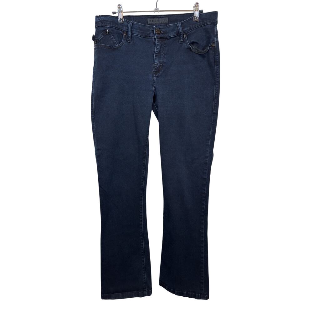 Rock & Republic Kasandra Bootcut Jeans Womens 14 Blue Mid Rise Stretch Sequin